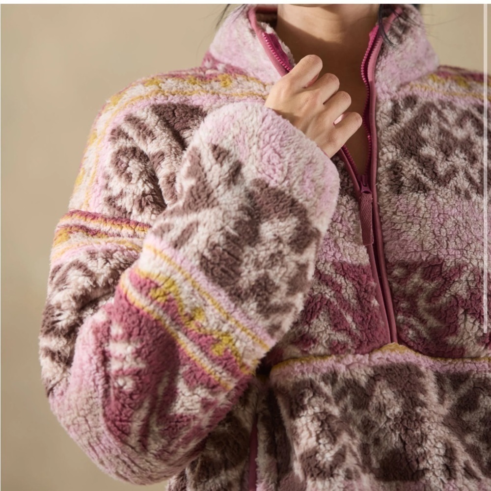 NWOT ▶️ Sundance ◀️ Heidi Sherpa fleece pullover PS - Picture 3 of 15